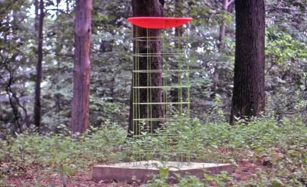 Ron Fischer_ 1978_Birdbath_plastic, metal, cement_5'tall